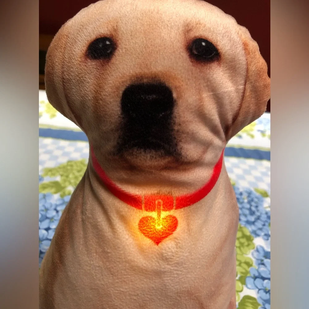 Door Stopper - lights up! Golden Labador retriever for that special Pet lover.